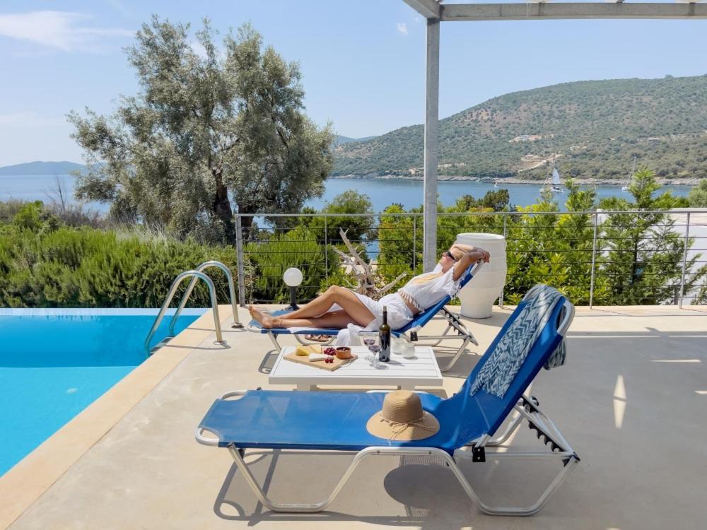 Zidanos Luxurious Sea Front Villa Marandokhórion Eksteriør billede