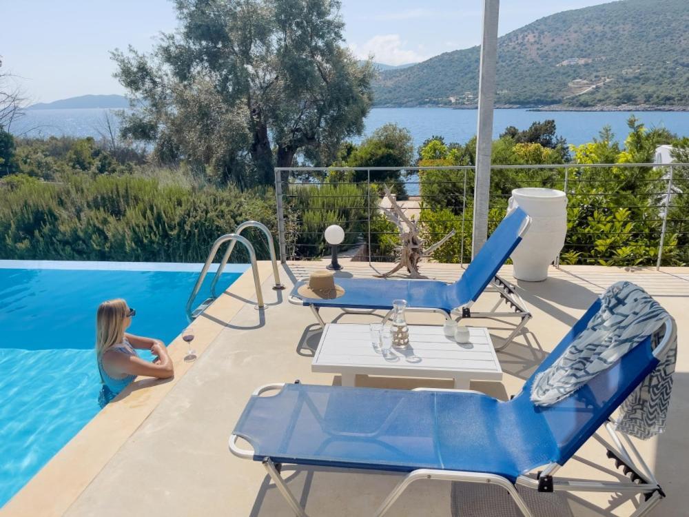 Zidanos Luxurious Sea Front Villa Marandokhórion Eksteriør billede